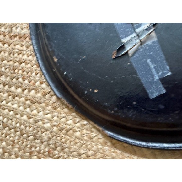 Large 24" Antique Victorian Paper Mache Oval Tray Mother of Pearl Hand Painted - Picture 10 of 12